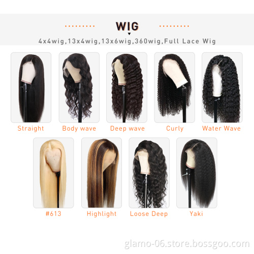 Lace Frontal Wig Vendors Wholesale Straight Transparent HD Lace Front Wigs For Black Women 100 Virgin Brazilian Human Hair Wigs